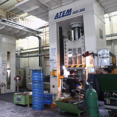 An inside view of the company with oxygen cylinders and various machines